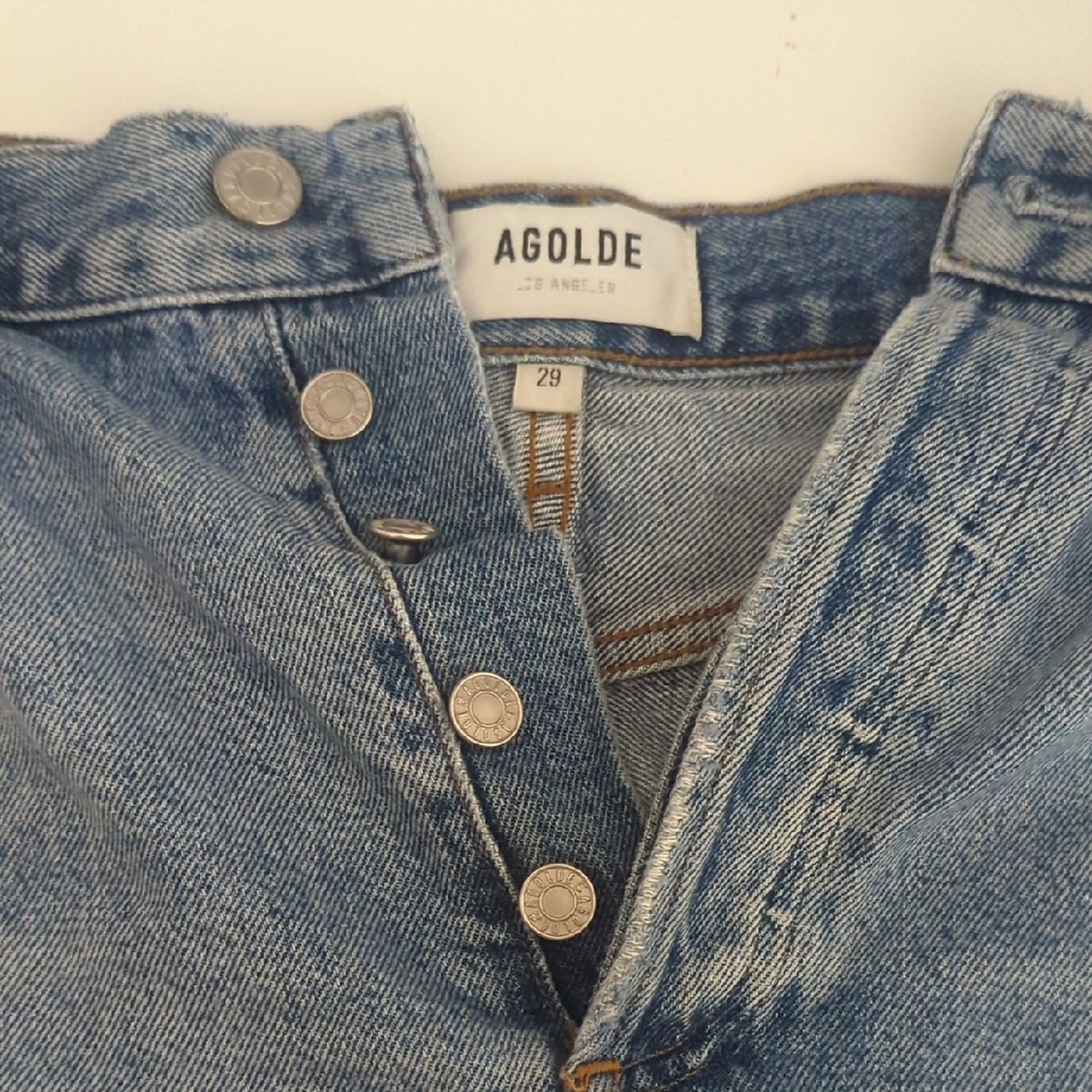 Agolde High Rise Blue Denim Jeans